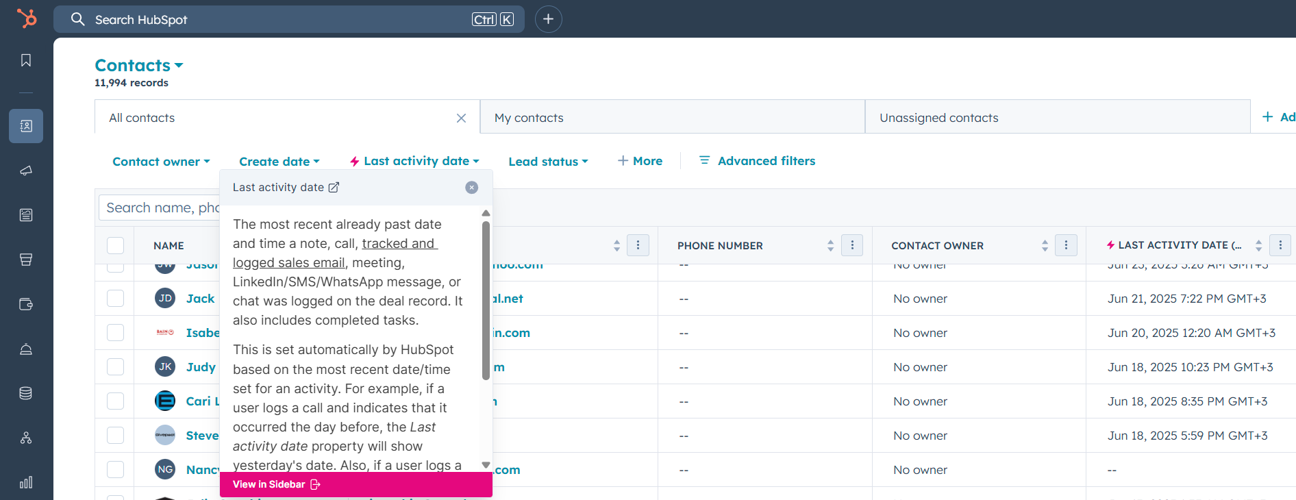 supered in Hubspot